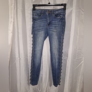 Jeans Side Loops Women’s Denim Blue  Jean's Size 7 Stretch